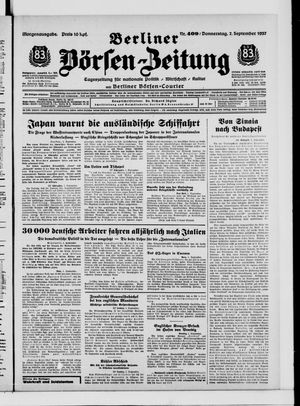 Berliner Börsen-Zeitung vom 02.09.1937