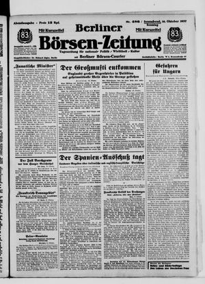 Berliner Börsen-Zeitung vom 16.10.1937