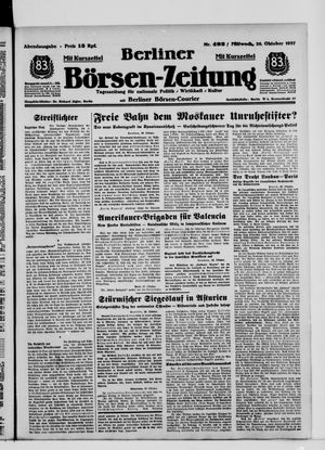Berliner Börsen-Zeitung vom 20.10.1937
