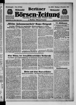 Berliner Börsen-Zeitung vom 06.12.1937