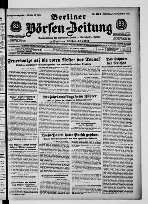 Berliner Börsen-Zeitung vom 31.12.1937
