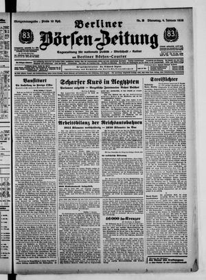 Berliner Börsen-Zeitung vom 04.01.1938
