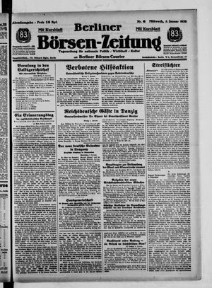 Berliner Börsen-Zeitung vom 05.01.1938