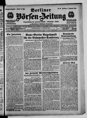 Berliner Börsen-Zeitung vom 07.01.1938