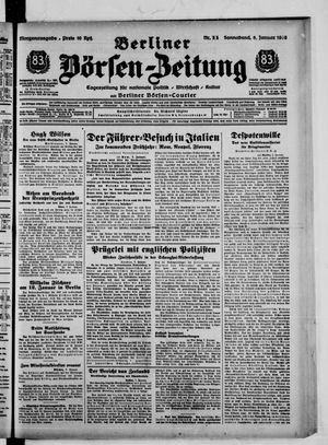 Berliner Börsen-Zeitung vom 08.01.1938