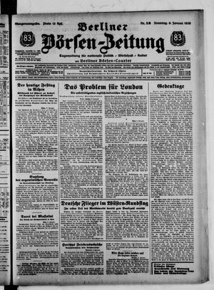 Berliner Börsen-Zeitung vom 09.01.1938