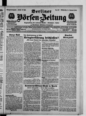 Berliner Börsen-Zeitung vom 12.01.1938