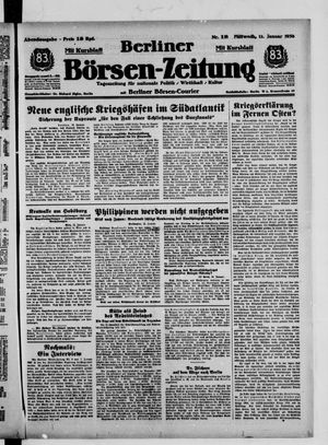 Berliner Börsen-Zeitung vom 12.01.1938