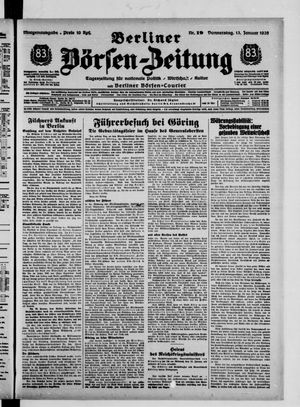 Berliner Börsen-Zeitung vom 13.01.1938
