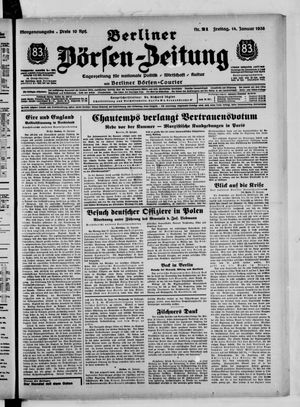 Berliner Börsen-Zeitung vom 14.01.1938