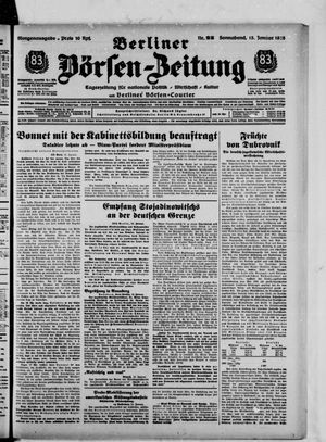 Berliner Börsen-Zeitung vom 15.01.1938