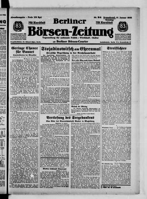 Berliner Börsen-Zeitung vom 15.01.1938