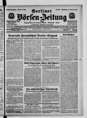 Berliner Börsen-Zeitung vom 18.01.1938