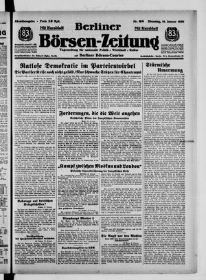 Berliner Börsen-Zeitung vom 18.01.1938