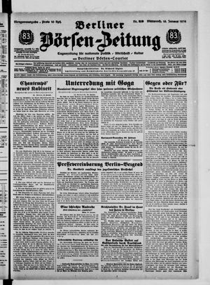 Berliner Börsen-Zeitung vom 19.01.1938