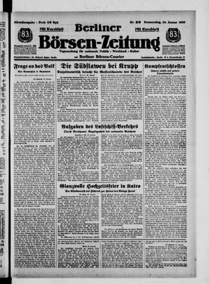 Berliner Börsen-Zeitung vom 20.01.1938