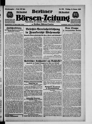 Berliner Börsen-Zeitung vom 21.01.1938
