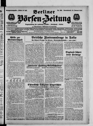Berliner Börsen-Zeitung vom 22.01.1938