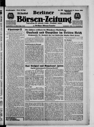 Berliner Börsen-Zeitung vom 22.01.1938