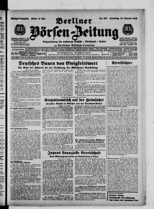 Berliner Börsen-Zeitung vom 23.01.1938