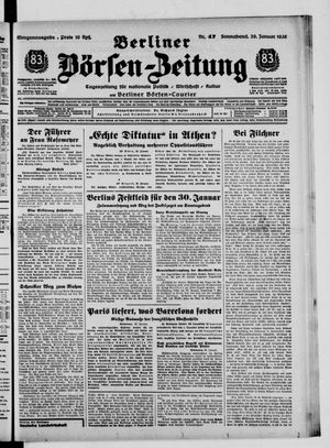 Berliner Börsen-Zeitung vom 29.01.1938