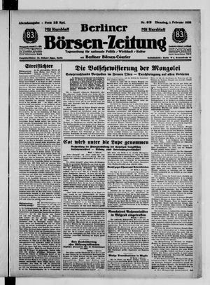 Berliner Börsen-Zeitung on Feb 1, 1938