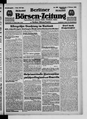Berliner Börsen-Zeitung vom 05.02.1938