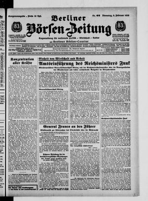 Berliner Börsen-Zeitung vom 08.02.1938