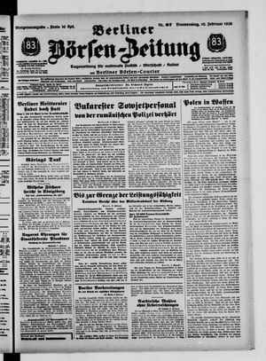 Berliner Börsen-Zeitung vom 10.02.1938