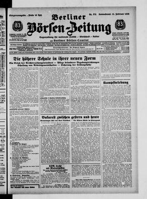 Berliner Börsen-Zeitung vom 12.02.1938