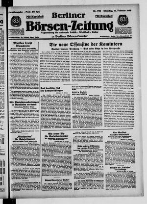 Berliner Börsen-Zeitung vom 15.02.1938