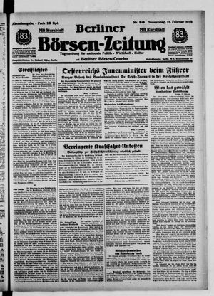 Berliner Börsen-Zeitung vom 17.02.1938