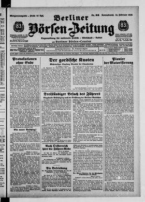 Berliner Börsen-Zeitung vom 19.02.1938