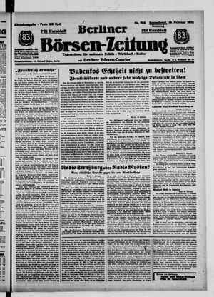 Berliner Börsen-Zeitung vom 19.02.1938