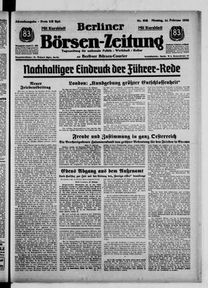 Berliner Börsen-Zeitung vom 21.02.1938