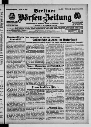 Berliner Börsen-Zeitung vom 23.02.1938