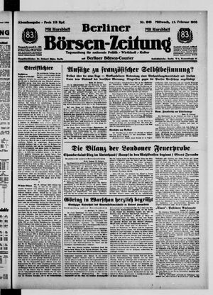 Berliner Börsen-Zeitung vom 23.02.1938