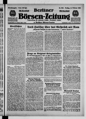 Berliner Börsen-Zeitung vom 25.02.1938