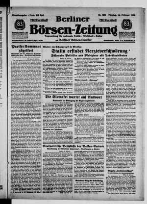 Berliner Börsen-Zeitung vom 28.02.1938