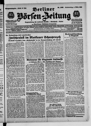 Berliner Börsen-Zeitung vom 03.03.1938