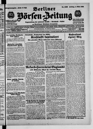 Berliner Börsen-Zeitung vom 04.03.1938