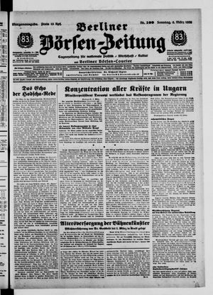 Berliner Börsen-Zeitung vom 06.03.1938