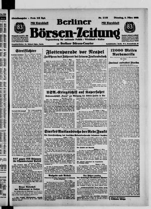 Berliner Börsen-Zeitung vom 08.03.1938