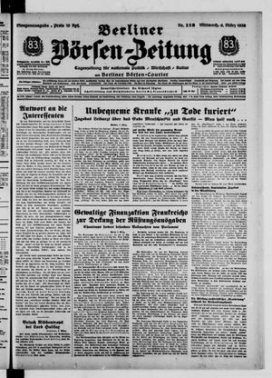 Berliner Börsen-Zeitung vom 09.03.1938