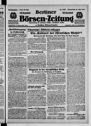 Berliner Börsen-Zeitung vom 10.03.1938