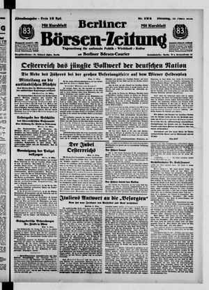 Berliner Börsen-Zeitung on Mar 15, 1938