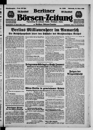Berliner Börsen-Zeitung vom 16.03.1938