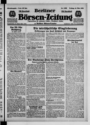 Berliner Börsen-Zeitung vom 18.03.1938