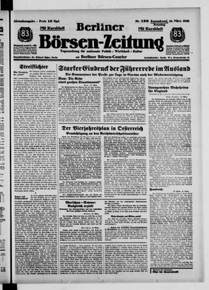 Berliner Börsen-Zeitung vom 19.03.1938