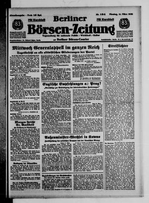 Berliner Börsen-Zeitung vom 21.03.1938